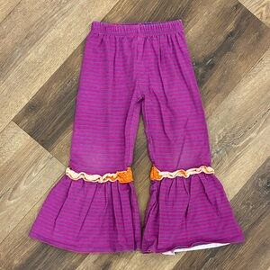Jelly The Pug Desert Lili Collection Abigail Knit Set Stripe Flare Pants 5T Girl
